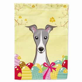 Italian Greyhound Easter Egg Breed Flag Canvas