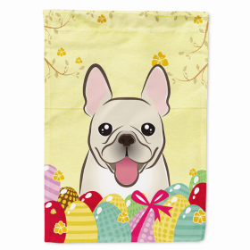 French Bulldog - Fawn Easter Egg Breed Flag Canvas