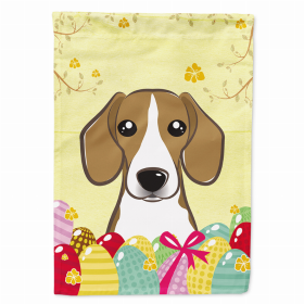 Beagle Easter Egg Breed Flag Canvas