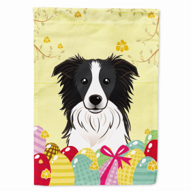 Border Collie Easter Egg Breed Flag Canvas