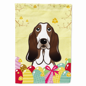 Basset Hound Easter Egg Breed Flag Canvas