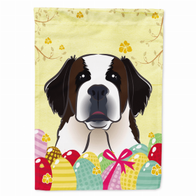 Saint Bernard Easter Egg Breed Flag Canvas