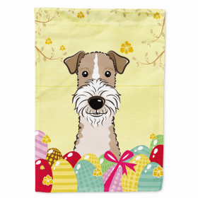 Fox Terrier Easter Egg Breed Flag Canvas