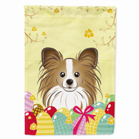 Papillon Easter Egg Breed Flag Canvas