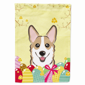 Corgi - Sable Easter Egg Breed Flag Canvas