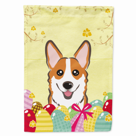 Corgi - Red Easter Egg Breed Flag Canvas