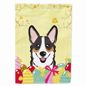 Corgi - Tricolor Easter Egg Breed Flag Canvas