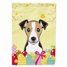 Jack Russell Terrier - Tricolor Easter Egg Breed Flag Canvas