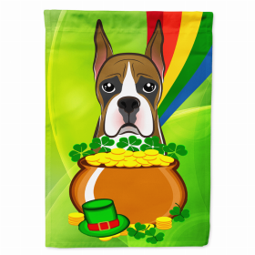 Boxer St. Patrick's Day Breed Flag Canvas