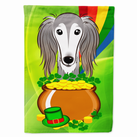 Saluki St. Patrick's Day Breed Flag Canvas