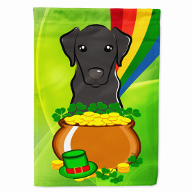 Labrador Retriever - Black St. Patrick's Day Breed Flag Canvas