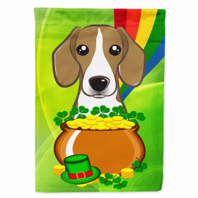 Beagle St. Patrick's Day Breed Flag Canvas