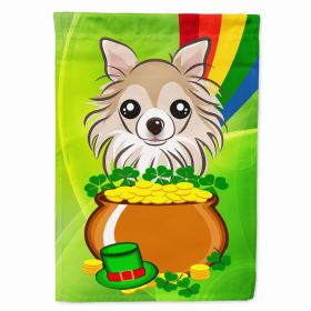 Chihuahua St. Patrick's Day Breed Flag Canvas