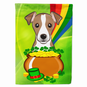 Jack Russell Terrier St. Patrick's Day Breed Flag Canvas