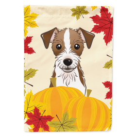 Jack Russell Terrier - Wirehair - Thanksgiving  Day House Flag