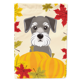 Schnauzer Thanksgiving  Day House Flag