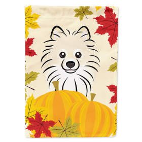 Pomeranian Thanksgiving  Day House Flag