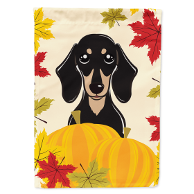 Dachshund - Black and Tan - Thanksgiving  Day House Flag