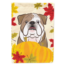 English Bulldog Thanksgiving  Day House Flag