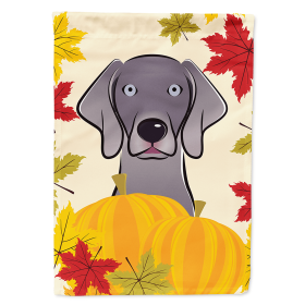 Weimaraner Thanksgiving  Day House Flag