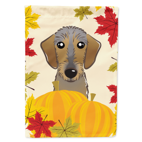 Dachshund - Wirehair Thanksgiving  Day House Flag