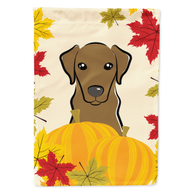 Labrador Retriever - Chocolate - Thanksgiving  Day House Flag