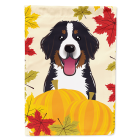 Bernese Mountain Dog Thanksgiving  Day House Flag