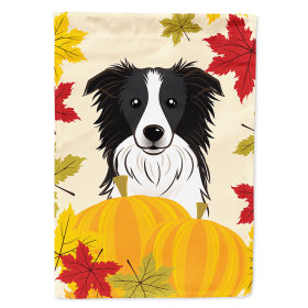 Border Collie Thanksgiving  Day House Flag