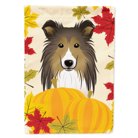 Sheltie/Shetland Sheepdog Thanksgiving  Day House Flag