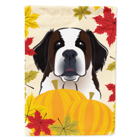 Saint Bernard Thanksgiving  Day House Flag