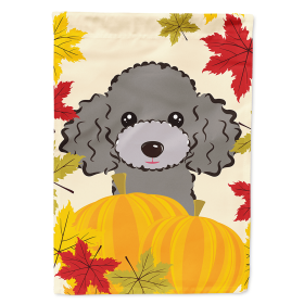 Poodle Thanksgiving  Day House Flag