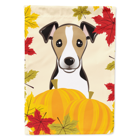 Jack Russell Terrier - Tricolor - Thanksgiving  Day House Flag