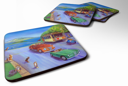 Corgi Hyde Park Art Foam Coaster