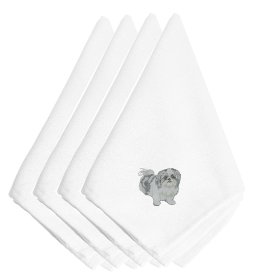 Shih Tzu Embroidered Napkins Set of 4