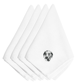 Dalmatian Embroidered Napkins Set of 4