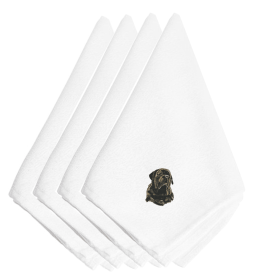 Mastiff Embroidered Napkins Set of 4