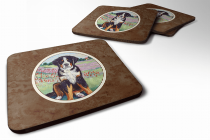 Bernese Mountain Dog #1 Art Foam Coaster