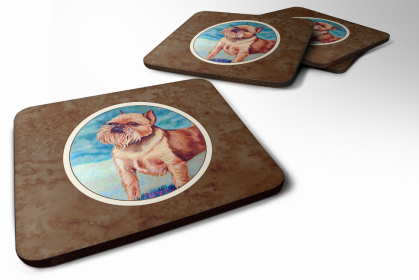 Brussels Griffon 1 Art Foam Coaster