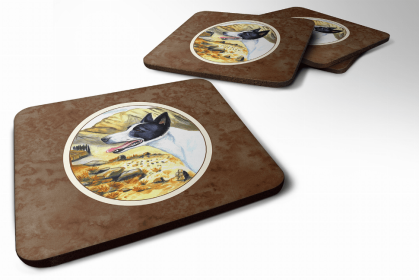 Canaan Dog Art Foam Coaster