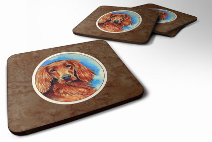 Irish Setter Art Foam Coaster