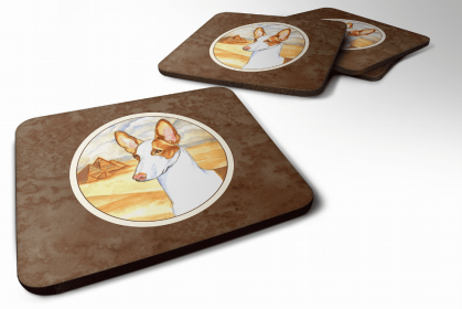 Ibizan Hound Art Foam Coaster