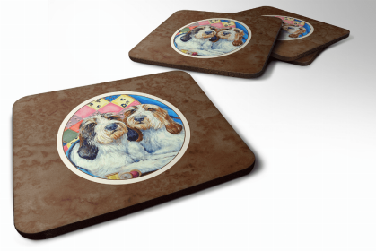 Petit Basset Griffon Vendeen Art Foam Coaster