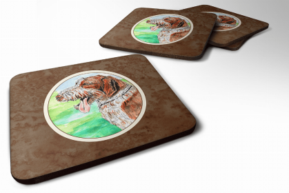 Spinone Italiano Art Foam Coaster