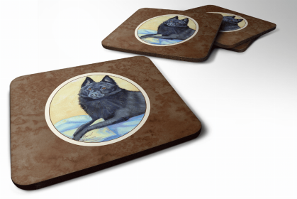 Schipperke Art Foam Coaster