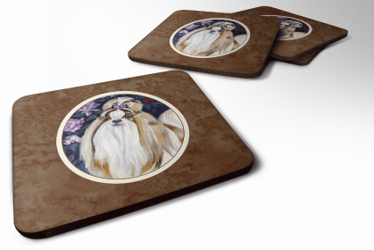 Shih Tzu 5 Art Foam Coaster