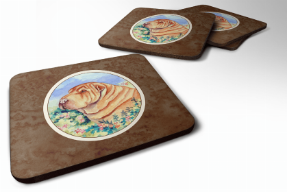 Shar Pei Art Foam Coaster