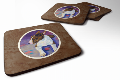 Bull Terrier 1 Art Foam Coaster