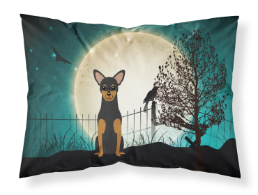 Manchester Terrier Halloween Scary Fabric Standard Pillowcase