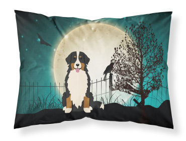 Bernese Mountain Dog Halloween Scary Fabric Standard Pillowcase