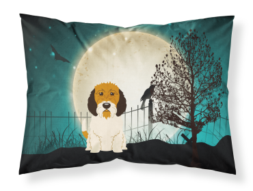 Petit Basset Griffon Vendeen Halloween Scary Fabric Standard Pillowcase